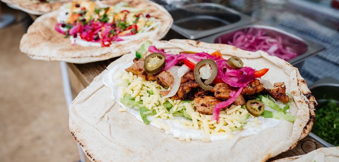 Food at Artisan Fayre, Hampton Court Palace