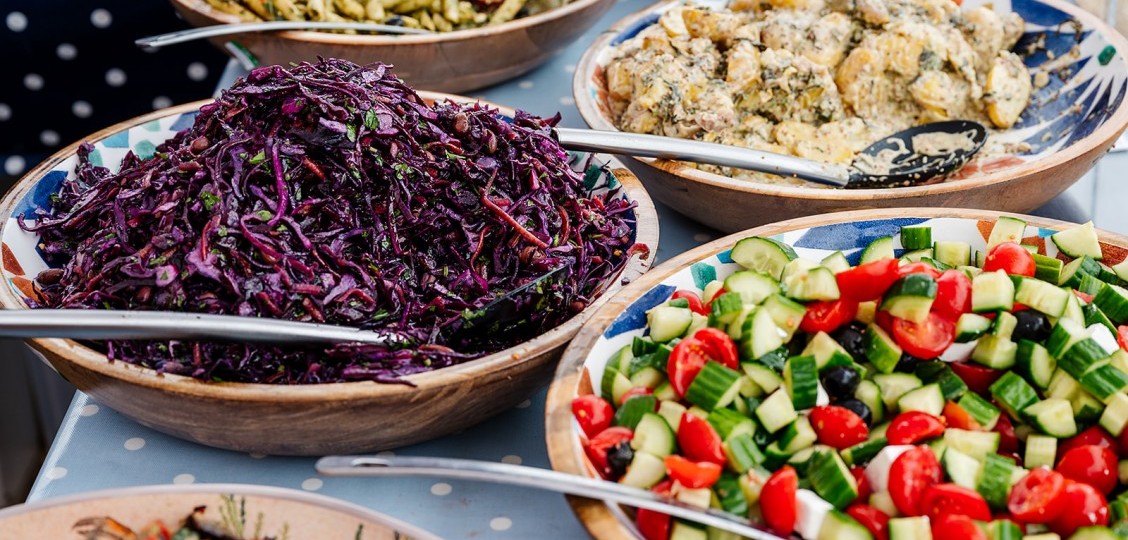 Food at Artisan Fayre, Hampton Court Palace